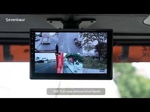 5 Channel 1080P Dash Cam 360° Camera System for RV/Truck/Van,with 9'' Monitor/CarPlay/Backup Camera