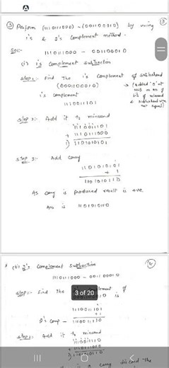 1's Complement and 2's complement