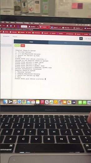 AP CSP Performance Task video: Hospital Check-in
