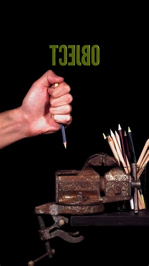 Pencil Slow-Mo Impact Closeup ASMR