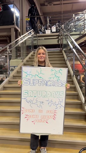 SUPERCROSS SATURDAY! 🤑💚 All helmets are 25% off today! - we will have @supercrosslive playing as soon as it goes live! **we are open 9-4** **all helmets are final sale** | Cycle Works Motorsports