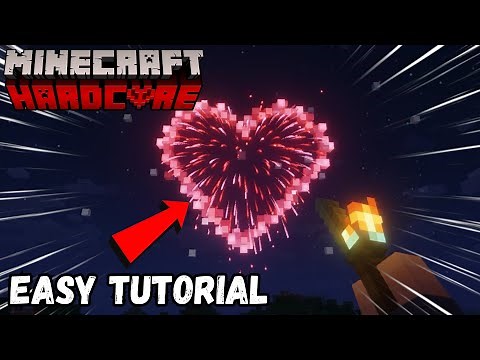 How To Build a HEART SHAPED Fireworks in Minecraft