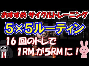 【サイクルトレーニング】５×５法でマックス更新しよう！【BIG3】