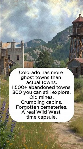 Ghost town capital- #funfacts #ghosttowns #coloradohistory #ColoradoTravel #ColoradoLife