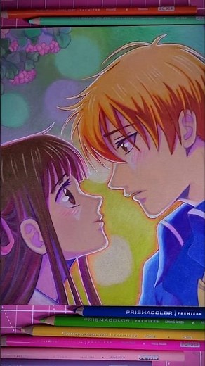 Coloring Tohru & Kyo | FruitsBasket anime fanart #animedrawing #fruitsbasketanime #tohru #kyosohma