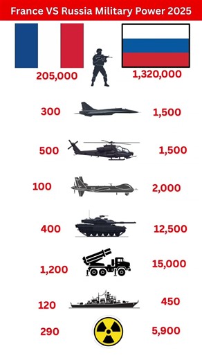 France vs Russia War Power 2025 | Full Military Comparison #militaryaviation #frenchdefense #ifvs