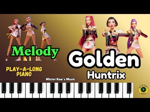 Piano Play-a-Long | GOLDEN | Play the melody!!