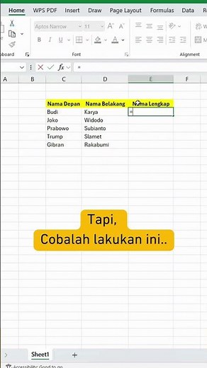 Trik Excel Pemula: Gabung Text Tanpa Ribet!