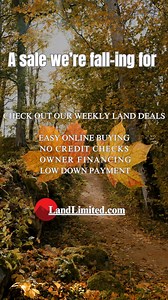 69 reactions · 3 comments | A Sale We're Fall-ing For Check out the new vacant land deals at LandLimited.com Become a land owner today, process has never been easier. | Land Limited | Facebook
