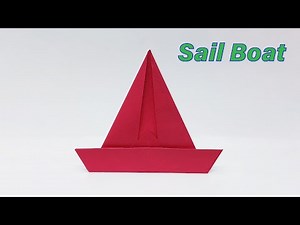 How to Make a Simple Paper Sail Boat | Step by Step to Make a Paper Origami Sailboat