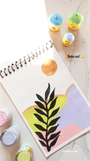 Stunning Sun Boho Art ✨🌞 | Aesthetic & Satisfying Painting#shorts #fyp #art #boho