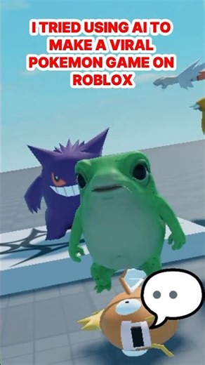 Making Pokemon on Roblox #roblox #robloxmemes #robloxshorts #robloxedit #robloxai #robloxdev #games