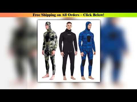 HOT 3mm Camouflage Wetsuit Long Sleeve Fission Neoprene Submersible For Men Keep Warm Top and