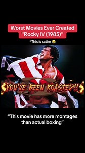 This movie has more montages than actual boxing *This is satire 😂 #80s #roast #commentary #rocky4 #usa