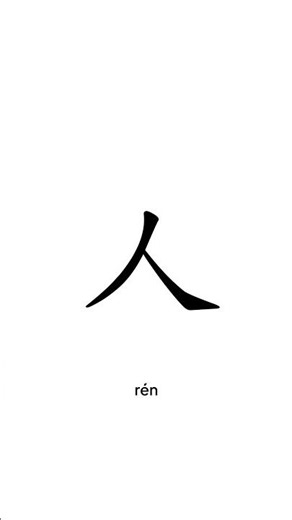 a brief history of the Chinese character for person | #language #education #chinese