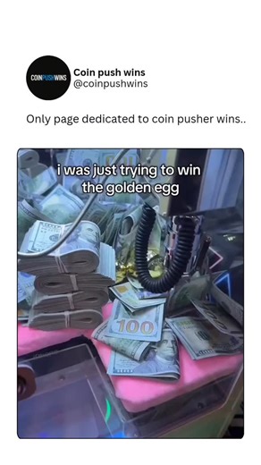 Coin Push Wins | The sound of coins dropping into the tray adds to the excitement. That clinking noise is a reward in itself, making the win even more... | Instagram