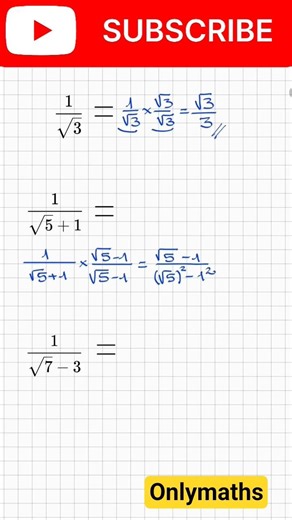 rationalization of denominator