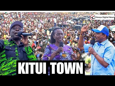 LIVE: KITUI ON FIRE!! Gachagua, Kalonzo, Karua & the opposition brigade finally arrive in Kitui!!