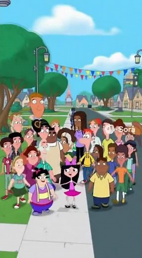 Isabella’s Street Song!🎶| sora 2 | (Confetti Finale) #shorts #ai #sora #phineasandferb