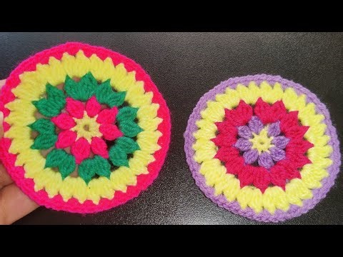 Beautiful Crochet 🧶 Cup Coaster in Minutes/ Easy Step-by-Step Tutorial