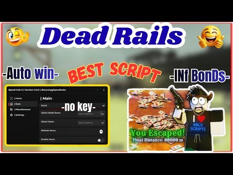 🚂 New Dead Rails Script 2026 (FREE & NO KEY) | Auto Win, Infinite Bonds, Teleport, | PC & Mobile