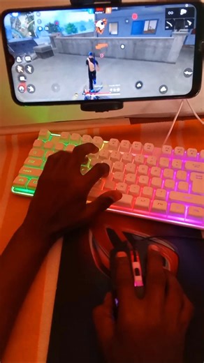 Pc❌mini mobile setup✅Free Fire Gaming Keyboard ⌨️🖱📱 Mix Pro Geek Gamer #freefire #mixpro #geekgamer