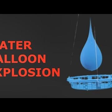WATER BALLOON EXPLOSION EXPERIMENT