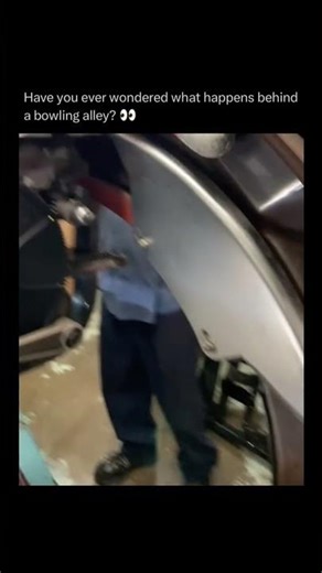 Ever wondered what happens behind a bowling alley?