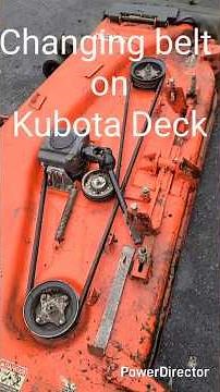Changing Belt on Kubota Mowing Deck