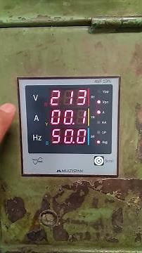 how to check 3 phase voltage in multispan meter