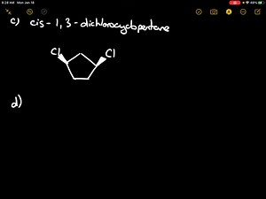 SOLVED:Give the structure corresponding to each name. a. 3-chloro-2-methylhexane b. 4-ethyl-5-iodo-2,2-dimethyloctane c. cis-1,3-dichlorocyclopentane d. 1, 1,3-tribromocyclohexane e. propyl chloride f. sec-butyl bromide