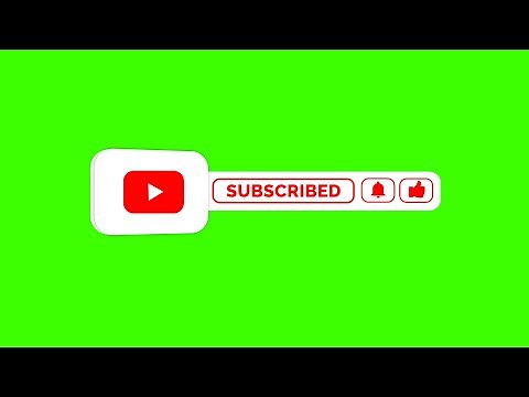 10 FREE Youtube Subscribe Button Green Screen
