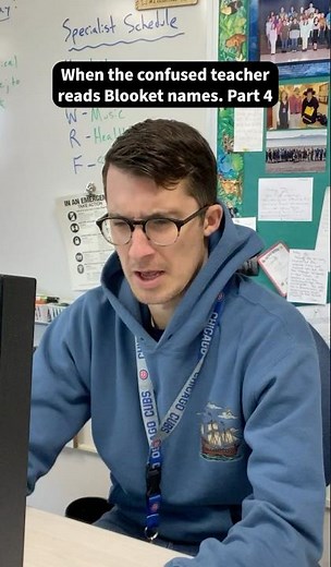 When the confused teacher reads Blooket names. Part 4 #funnyshorts #lol