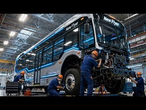 Inside New Flyer Factory – How Modern City Bus Are Made in the USA (Full Process)
