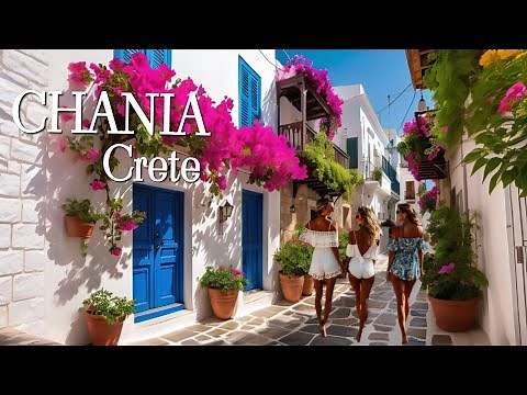 Chania Crete, Greece 4K-UHD Walking Tour