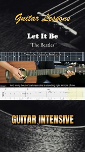 27K views · 350 reactions | Let It Be - The Beatles - Easy guitar tutorials Martin Guitar #letitbe #thebeatles #guitarintensive #acousticguitar #acousticcover #acoustic #tutorialgitarmudah #tutorialgitar #easychords | Guitar Intensive | Facebook