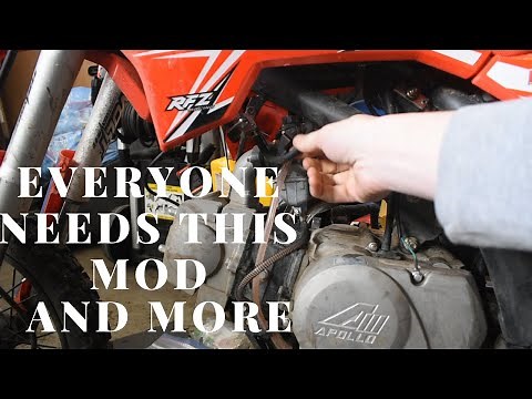 How To Fix Dirt Pit Bike Bogging | Upgrading Chinese Pit Bike Carb