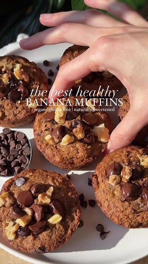 Healthy Banana Bread Muffins in Just 20 Minutes