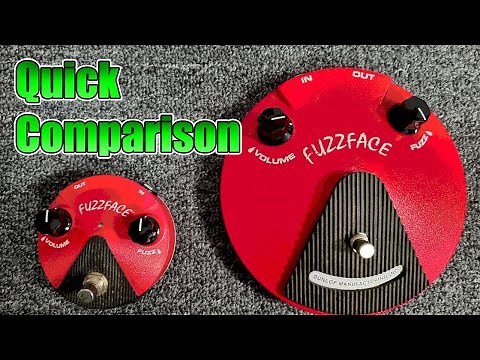 Quick Comparison: Germanium Fuzz Face and Mini Germanium Fuzz Face