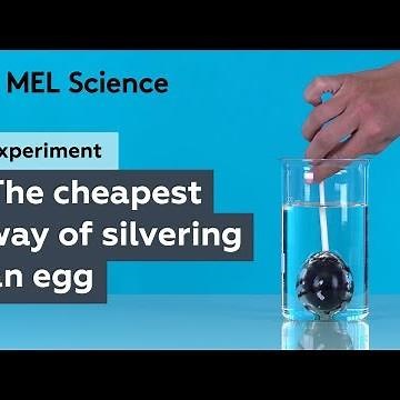 How to make a silver egg with a common soot ("Silver Eggshell" experiment)