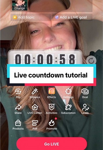 How to Add a Countdown Timer During Live TikTok Videos