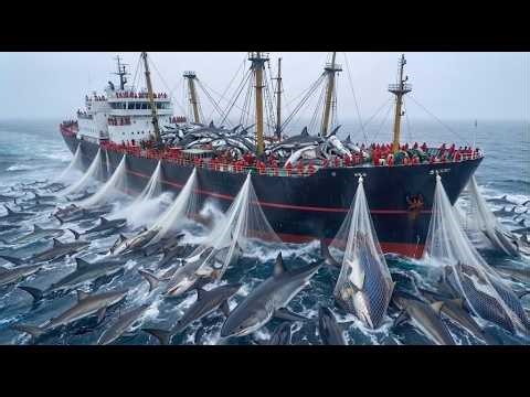 The craziest giant shark fishing moments of 2026 – Catching a $1 million shark offshore