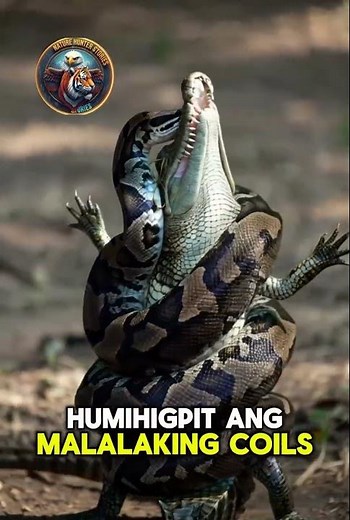 Mega Python Crushing Full Grown Crocodile Impossi