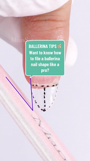 How to File Ballerina Nail Shape Like a Pro | Nail Tech Tips
