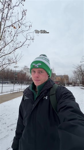 There’s nothing quite like returning to the Northeast after a beach vacation and finding snow on the ground 😭❄️ #northeast #snowday #backtoreality #travel #carterkale