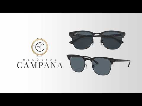 Óculos De Sol Ray Ban ClubMaster Metal RB3716 Tamanho 51