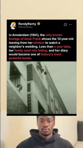 In Amsterdam (1941) the only known footage of Anne Frank was captured