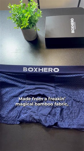 Finally, boxer shorts that don't rip... and smell good! ✅ Designed With Premium Bamboo Fibers ✅ Anti-Hole Guarantee (83% more durable than conventional boxer shorts) ✅ Snug Fitting ✅ Suitable For Allergy Sufferers ✅ 45-Day Money-Back Guarantee & FREE returns Get your boxer shorts now >> https://boxhero-us.com/products/boxhero-premium-bamboo-boxers | Try Boxhero
