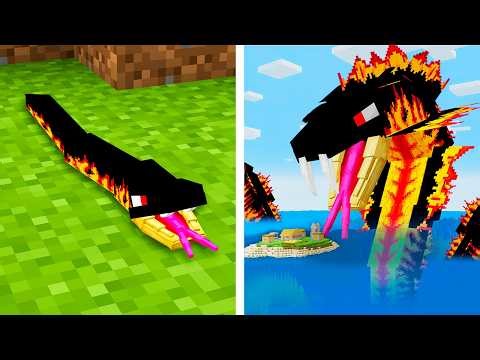 I Survived 100 Days as a SNAKE in Minecraft