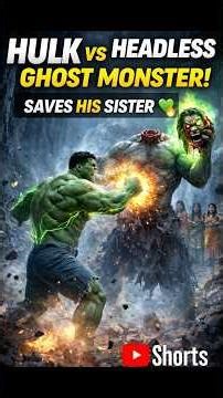Hulk vs Headless Ghost Monster 😱 | Hulk Saves Village Girls 💥